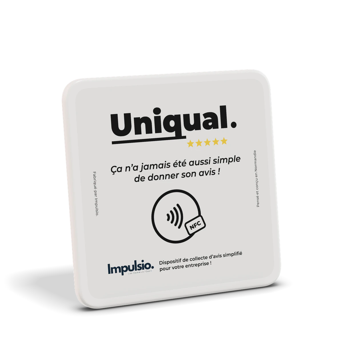 Boîtier Uniqual standard pour récolter des avis Google